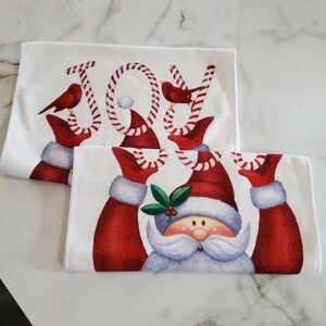 2 Pack Santa Joy Large Hand Towels